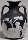 Wedgwood’s late eighteenth-century replica of the first century AD Roman glass Portland Vase.